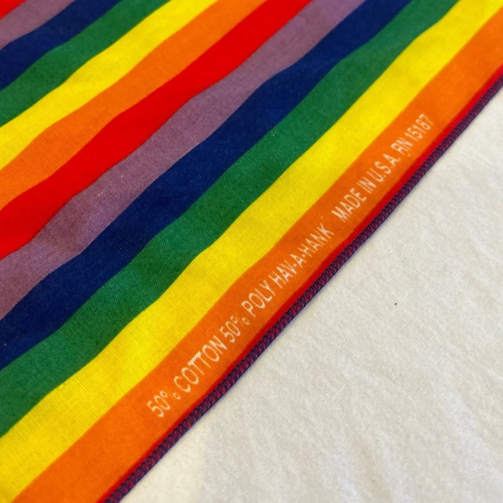 Vintage Rainbow Bandanna